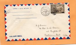 Montreal  To Medicine Hat 1932 Canada Air Mail Cover - Eerste Vluchten