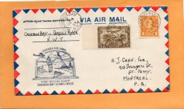 Cameron Bay To Camsell River NWT 1933 Canada Air Mail Cover - Eerste Vluchten