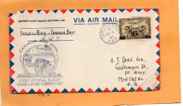 Camsell River  To Rae 1933 Canada Air Mail Cover - Primeros Vuelos