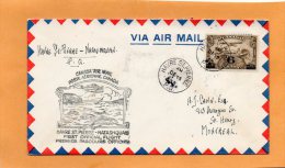 Havre St Pierre To Natashquan 1933 Canada Air Mail Cover - Eerste Vluchten