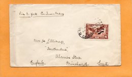 Montreal Air New York By Queen Mary To Minehead UK 1937 Canada Air Mail Cover - Eerste Vluchten