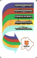 VEHICLE * BUS * AUTOBUS * TROLLEY * TROLLEYBUS * SHIP * BOAT * BUDAPEST * CALENDAR * BKV 1972 * Hungary - Petit Format : 1971-80