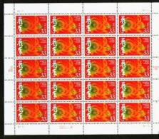 1999 USA Chinese New Year Zodiac Stamp Sheet - Hare Rabbit #3272 - Fogli Completi