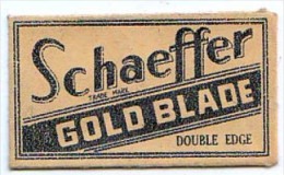 RAZOR BLADE RASIERKLINGE SCHAEFFER GOLD BLADE - Razor Blades