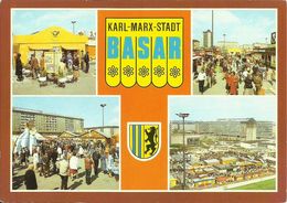 AK Chemnitz Karl-Marx-Stadt Basar Mehrbild Farbfoto 1984 DDR #2016 - Chemnitz (Karl-Marx-Stadt 1953-1990)