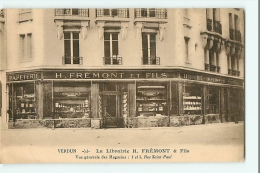 VERDUN - Librairie FREMONT&amp; Fils - Vue Générale Des Magasins Rue Saint Paul -  2 Scans - Verdun
