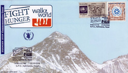 WFP Fight Hunger COMMEMORATIVE Cover NEPAL 2006 - Contra El Hambre