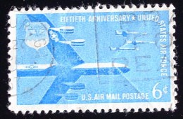 1957 6c Airmail Air Force - Catalog # C49 - 2a. 1941-1960 Gebraucht