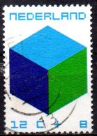 NETHERLANDS 1970 Child Welfare. "The Child And The Cube" - 12c.+8c Toy Block   FU - Oblitérés