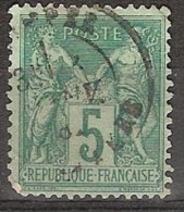 FRANCE   #   STAMPS FROM YEAR 1876  " STANLEY GIBBONS 282" - 1876-1878 Sage (Type I)