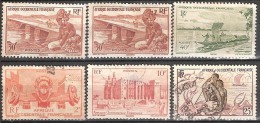 FRANCE   #   WEST AFRICA STAMPS FROM YEAR 1947 " STANLEY GIBBONS 35 36 43 34 52" - Andere & Zonder Classificatie