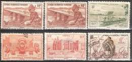 FRANCE   #   WEST AFRICA STAMPS FROM YEAR 1947 " STANLEY GIBBONS 35 36 43 34 52" - Altri & Non Classificati