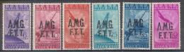 ** 1947 TRIESTE "ZONA A" RADIO POSTA AEREA  MNH (SASS.N. A7/A12) CAT. € 60,00 - Poste Aérienne