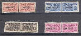 ** 1953 TRIESTE "ZONA A" PACCHI IN CONCESSIONE MNH (SASS.N.1-4) CAT. € 100,00 - Postal And Consigned Parcels