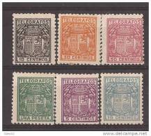 ESTGFSASF68-LA772-TESCARMOTRO.Spain. Espagne.TELEGRAFOS ESPAÑOL.ESCUDO DE ESPAÑA.1932/3. (Ed 68/73**)  Sin Charnela. - Altri & Non Classificati