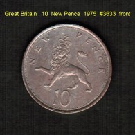 GREAT BRITAIN   10  NEW PENCE  1975  (KM # 912) - 10 Pence & 10 New Pence