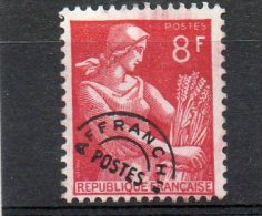 FRANCE   8 F    Année 1953-59   Y&T: 108   (préoblitéré) - 1953-1960