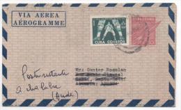 CUBA - AEROGRAMME SUR LETTRE 1964- JEUX PAN AMERICANOS - Poste Aérienne