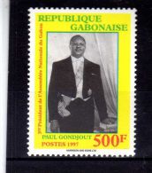 GABON  1997  MNH   " 1er PRESIDENT De L´ASSEMBLEE NATIONALE - PAUL GONDJOUT " -  1 VAL. - Gabun (1960-...)