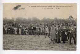 Carte Postale - La Foule Dans Les Enceintes, Veymann Sur Monoplan Nieuport - Edith E. Maleuit - Demonstraties