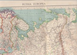 C1258 - CARTINA RUSSIA EUROPEA Consociazione Turistica Italiana 1939 - Topographische Karten