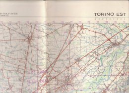 C1265 - MAP - CARTINA IGM 1975 - TORINO EST /SETTIMO T.SE/GASSINO/CASTIGLIONE/ S.MAURO/BALDISSERO/PECETT O/CHIERI/ANDEZE - Topographische Karten