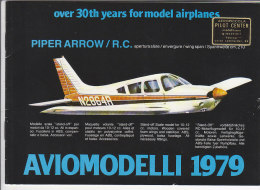 C1301 - CATALOGO MODELLISMO AVIOMODELLI 1979/AEREI/VELEGGIATORI/M ODELLI PER MOTORI - Italië