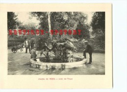 ESPANA < CALDAS De REYES - Jardin Del Parque - Vision Por E. Diez Altable Formato 20 Cm X 15 Cm - Pontevedra
