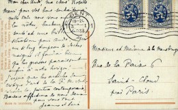 1328  Postal Gent  1933 Bélgica - Covers & Documents