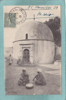 BISKRA  -  SOUK - AHRAS  -  MARABOUT  DE  SIDI - MESSAOUD -  1919  -  BELLE  CARTE ANIMEE  * - Souk Ahras