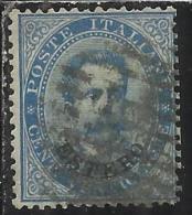 LEVANTE EMISSIONI GENERALI 1881 - 1883 ITALY OVERPRINTED SOPRASTAMPATO D´ ITALIA CENT. 25 USED TIMBRATO - Emisiones Generales