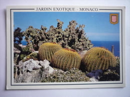 Monaco ( 06 ) Le Jardin Exotique ( Echino Cactus Grusolini - Mexique - Coussin De Belle Mere - Exotic Garden