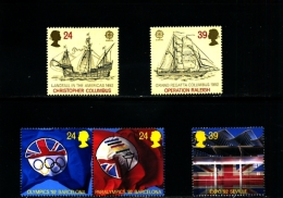 GREAT BRITAIN - 1992  EVENTS-EUROPA   SET  MINT NH - Nuovi