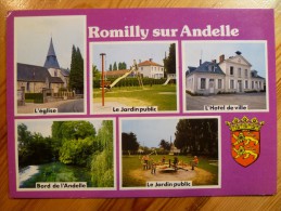 27 : Romilly-sur-Andelle - Multivue / Multivues / Multi Vues - Eglise , Jardin Public , Etc. - (n°1408) - Other Municipalities