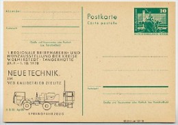 DDR P79 C68-b Postkarte PRIVATER ZUDRUCK Sprengfahrzeug Tangerhütte 1978 - Privé Postkaarten - Ongebruikt