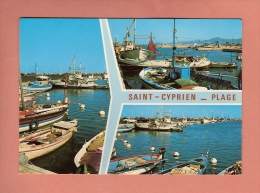 * CPM..( Dépt 66 )..SAINT - CYPRIEN  :  Souvenir Du Port  :  Voir Les 2 Scans - Saint Cyprien