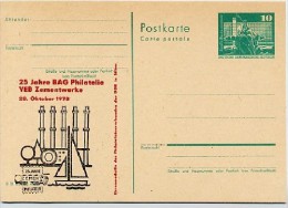 DDR P79-23a-78 C72 Postkarte PRIVATER ZUDRUCK Zementwerke Rüdersdorf 1978 - Privé Postkaarten - Ongebruikt