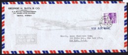 1962  Airmail Letter To USA  Sc 280 - Corea Del Sur