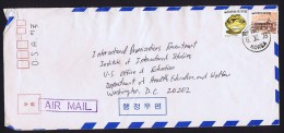 1978  Air Letter To USA   Sc 965, 1099 - Korea, South