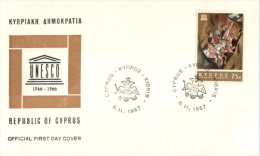 (351) Cyprus FDC Cover - 1966 - Covers & Documents