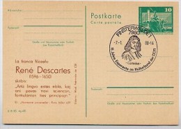 DDR P79-1a-80 C102-a Postkarte PRIVATER ZUDRUCK Descartes Finsterwalde Sost. 1980 - Private Postcards - Used