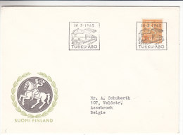 Trains - Finlande - Lettre De 1965 - Oblitération Spéciale - Covers & Documents