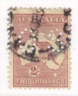 BIN271 - AUSTRALIA 1926 , SERVIZIO 2 Sc Bruno Lilla Punctured OS Filigrana II . - Dienstmarken