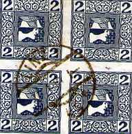 1908 - Timbres Pour Journaux  Mi 157 Et Yv No 16  Bleu Bloc X 4 - Zeitungsmarken