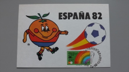 Zypern Türkisch 123 Maximumkarte MK/MC, ESST, Fußball-WM Spanien - Covers & Documents