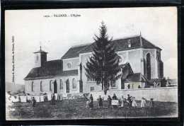 90 VALDOIE L' EGLISE ANIMEE ENFANTS LAVEUSES LINGE AU SECHAGE - Valdoie