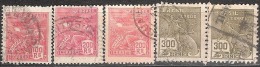 BRAZIL   #   STAMPS FROM YEAR 1920  " STANLEY GIBBONS 309 330 394a" - Oblitérés