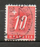 SUISSE Taxe 10c Rouge 1938 N°68 - Strafportzegels