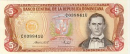 BILLET # REPUBLIQUE DOMINICAINE # CINQ PESO ORO # 1988 # NEUF # SANCHEZ # PICK 54 # - Dominicana