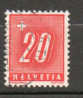 SUISSE Taxe 20c Rouge 1938 N°70 - Portomarken